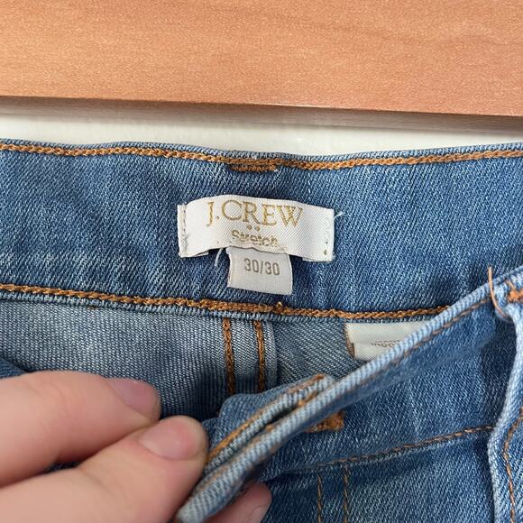 J. Crew Factory Stretch Jeans Regular Relaxed Fit Women's Size 30 / 30 Light - Picture 3 of 4